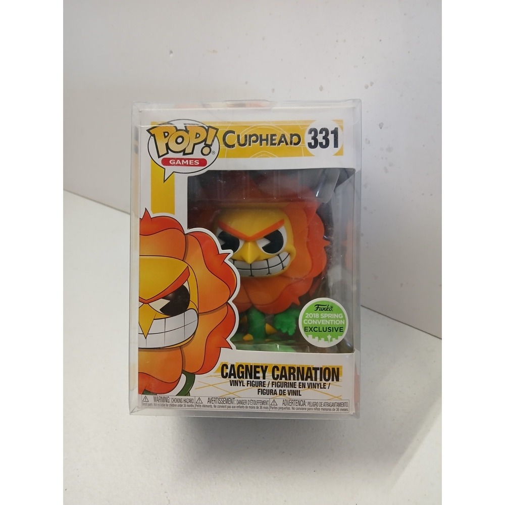 Funko Pop! Games Cuphead Cagney Carnation #331 Figure 2018 Spring Con Exclusive
